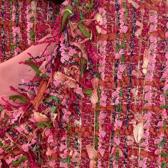Vita Grace Boucle Style Pink Blazer - Picture 3 of 11